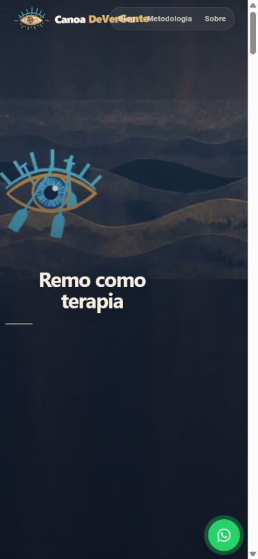 Site Canoa DeVerGente na versão para celular